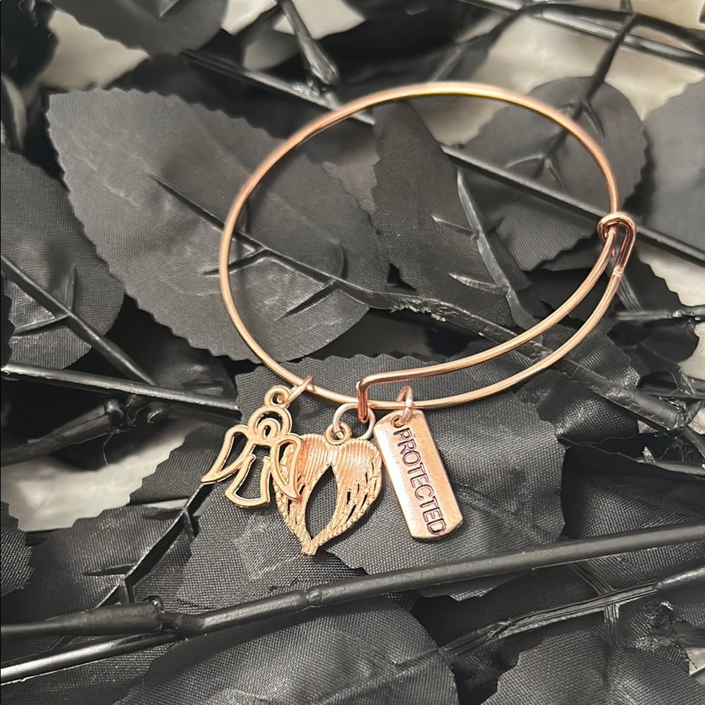Angel Wing Charm Bracelet - Handmade